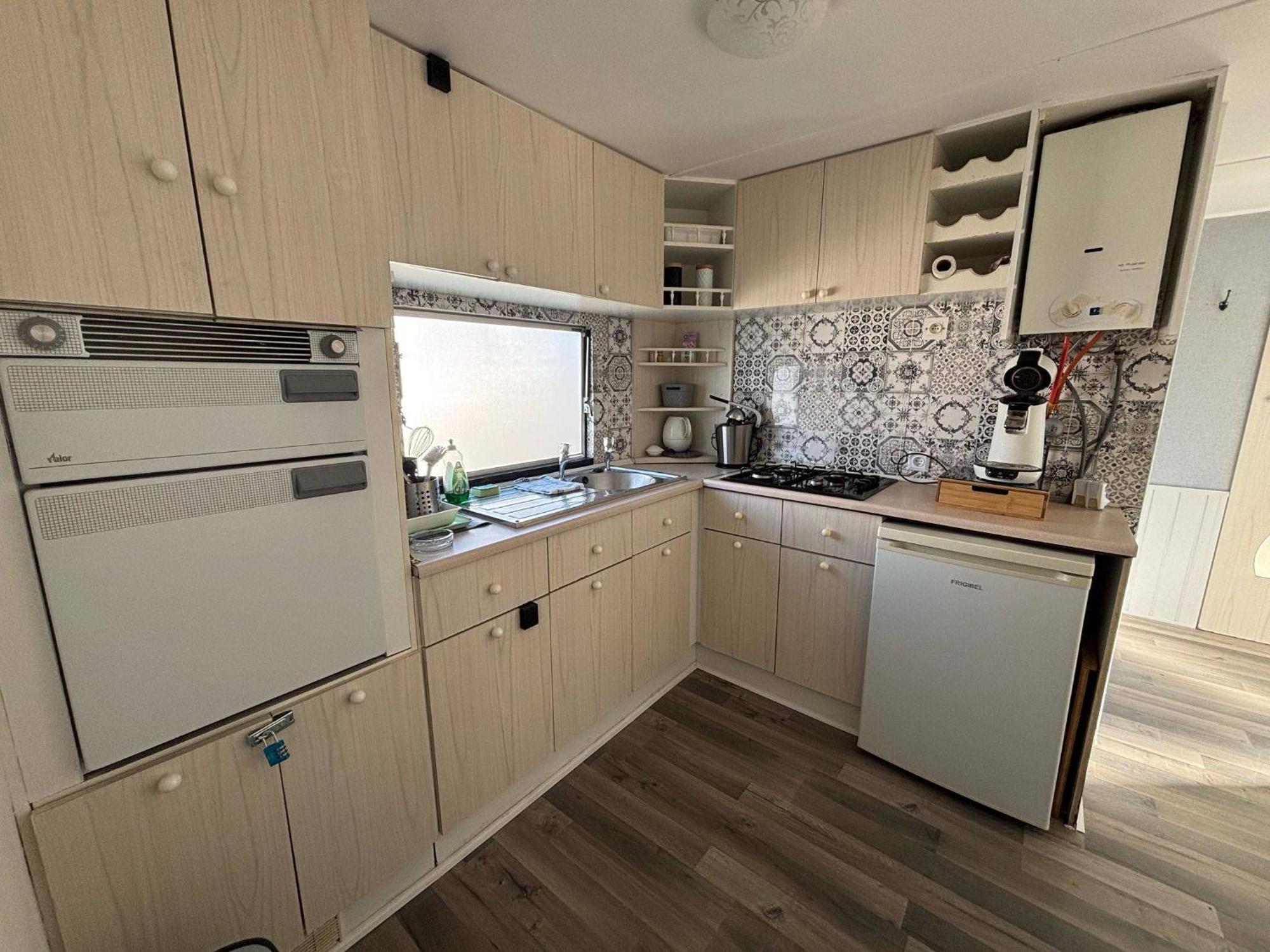 Mobile Home Au Camping New Vennepark Harendijk Exterior photo